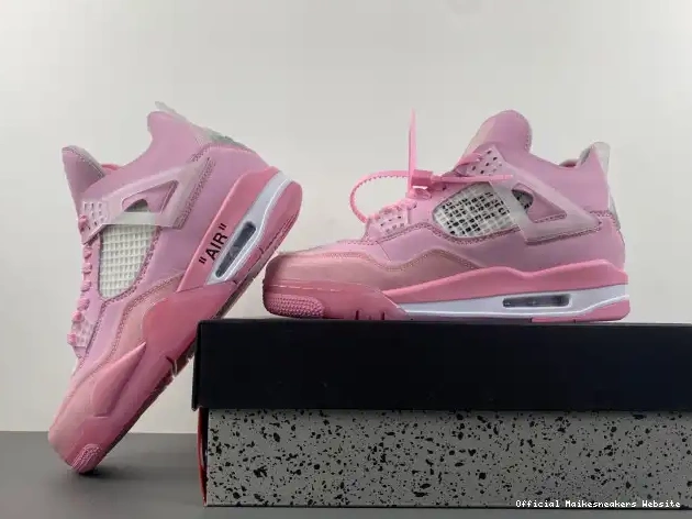 Official Maikesneakers PINK OFF-WHITE X 4 JORDAN 0429